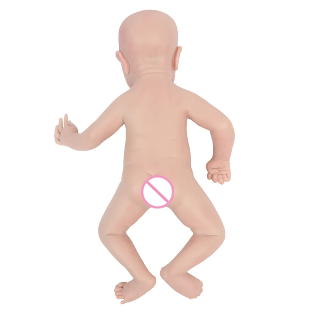 IVITA WG1548 43cm 2.18kg 100% Full Body Silicone Reborn Baby Doll Realistic Toys with Clothes for Children Christmas Gift - купить по