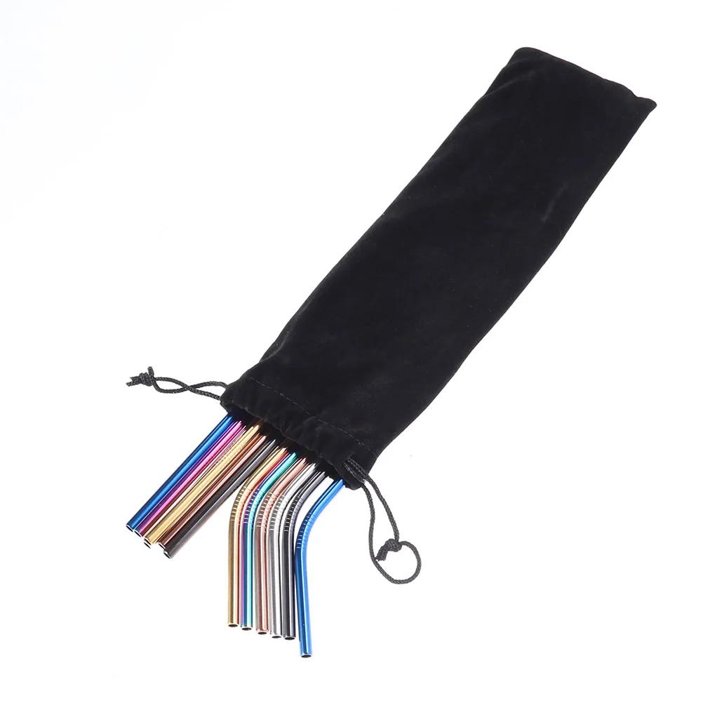 1 шт. черная фланелевая сумка из нержавеющей стали соломенная для переноски