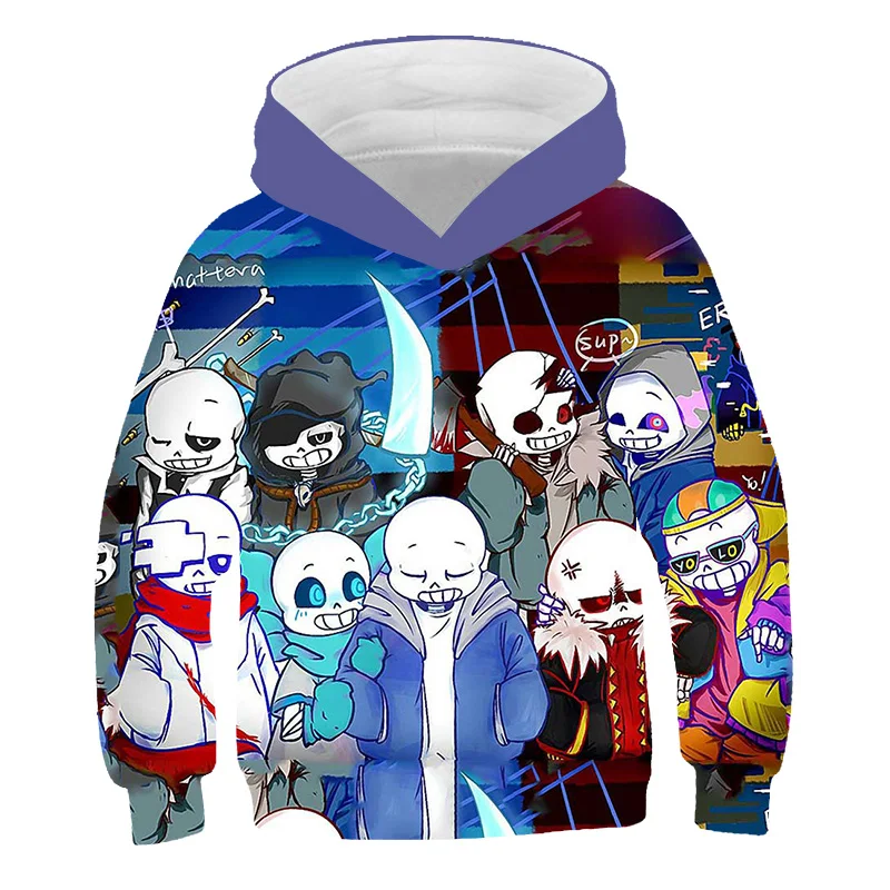Лидер продаж толстовки с капюшоном Undertale свитшот для мальчиков и девочек
