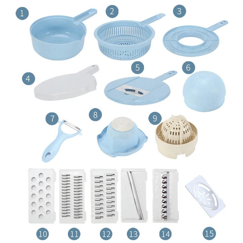 Овощерезка для мандолина 15 в 1 овощерезка измельчитель кухонная