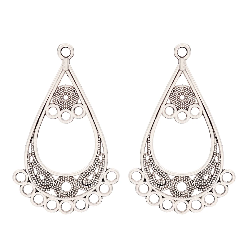 ZXZ 10 шт цинкового сплава в форме капли воды Разъем Подвески для сережек