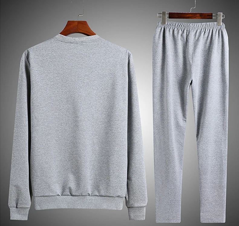 Размера плюс спортивный костюм для мужчин 4XL 5XL 6XL брендовый комплект из 2