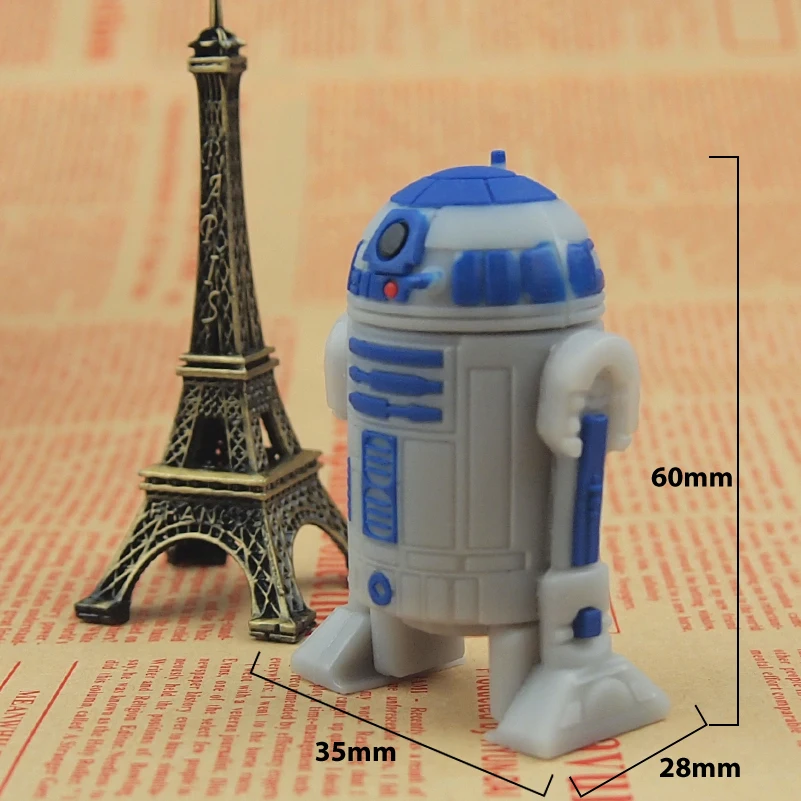 Флеш накопитель USB 2 0 в стиле Звездных войн храбрости R2D2 32 ГБ 64 ГБ|USB