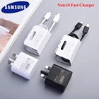 Устройство для быстрой зарядки Samsung Note10, переходник с вилкой Стандарта Великобритании, 5 А, кабель с двумя разъемами типа C для Galaxy Note 20, 10, S20 Plus, S10 +, S10E, S9, A71, A50