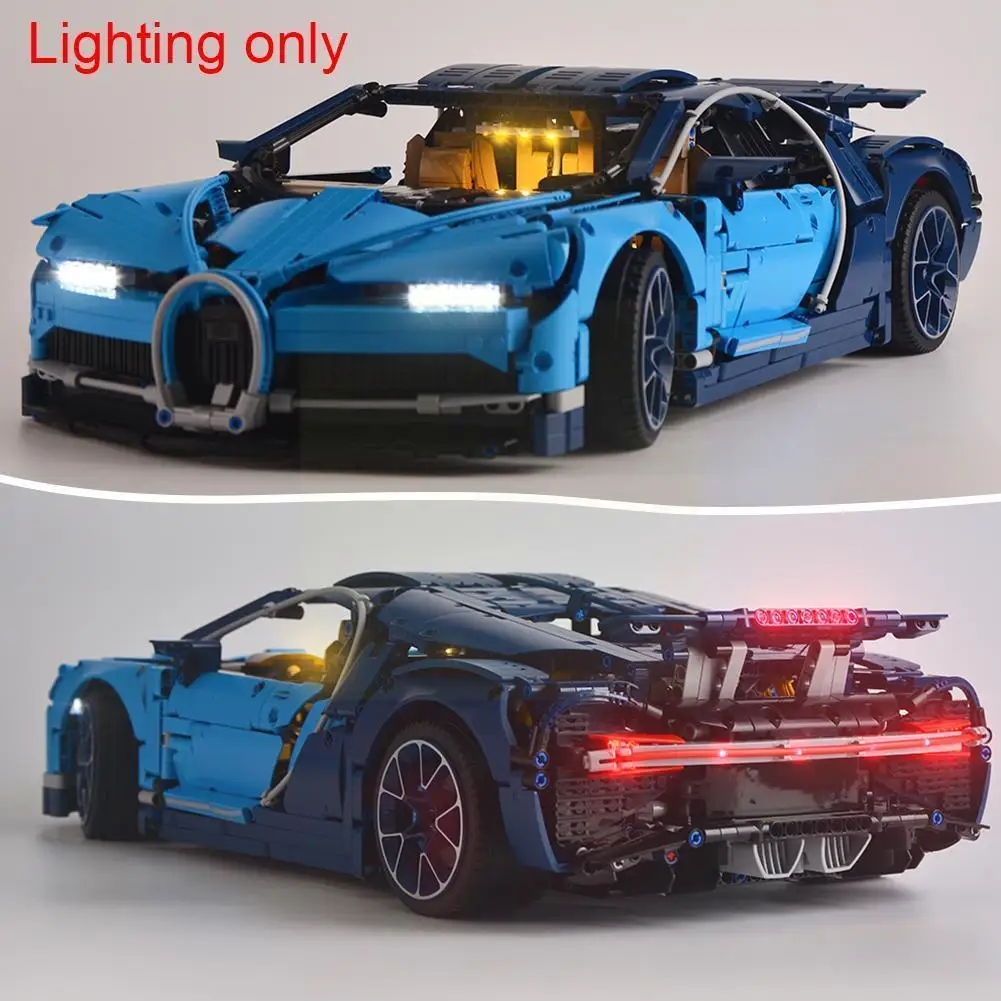 

Luminous Assembled Building Blocks LED Light Kit Building Series Accessories Technical Supplies Car Racing Toys Blocks For T9N9