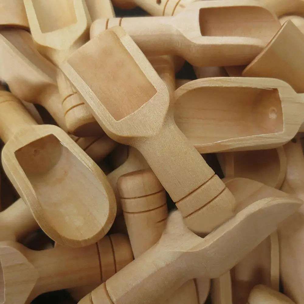 10 шт./компл. Мини искусственная деревянная подставка для кофе мед приправ соль