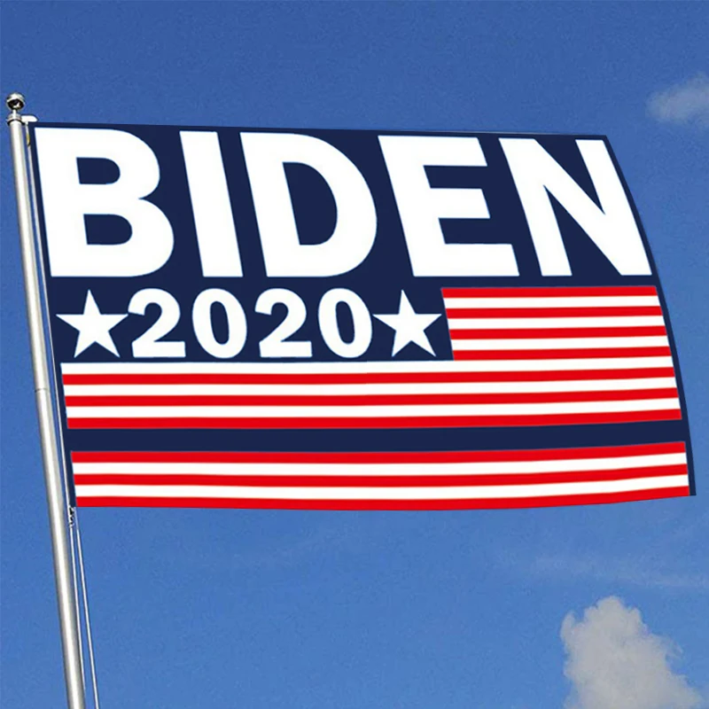 Держите американский большой флаг для поддержки biен 2020 президент баннер