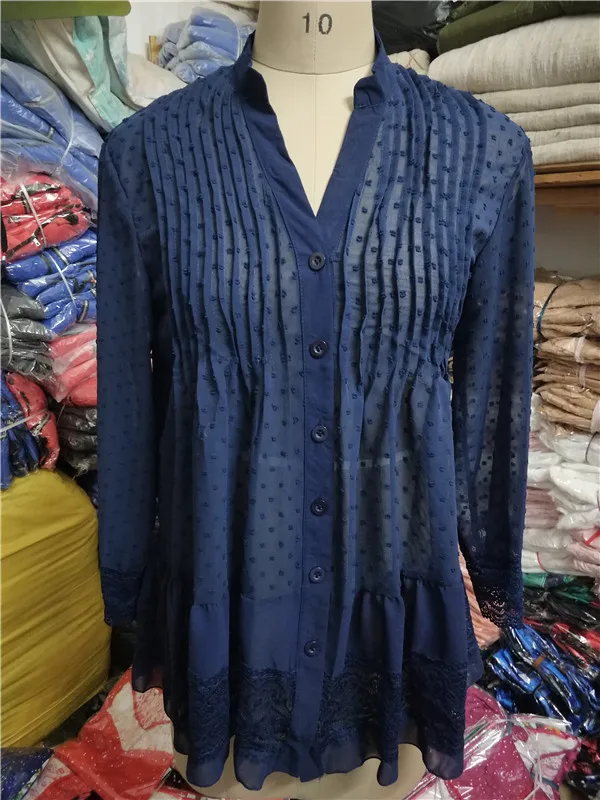 5XL плюс Размер белая кружевная блузка женская летняя шифоновая блузка с v-образным вырезом и длинным рукавом рубашка большого размера s свободный женский жакет Топы