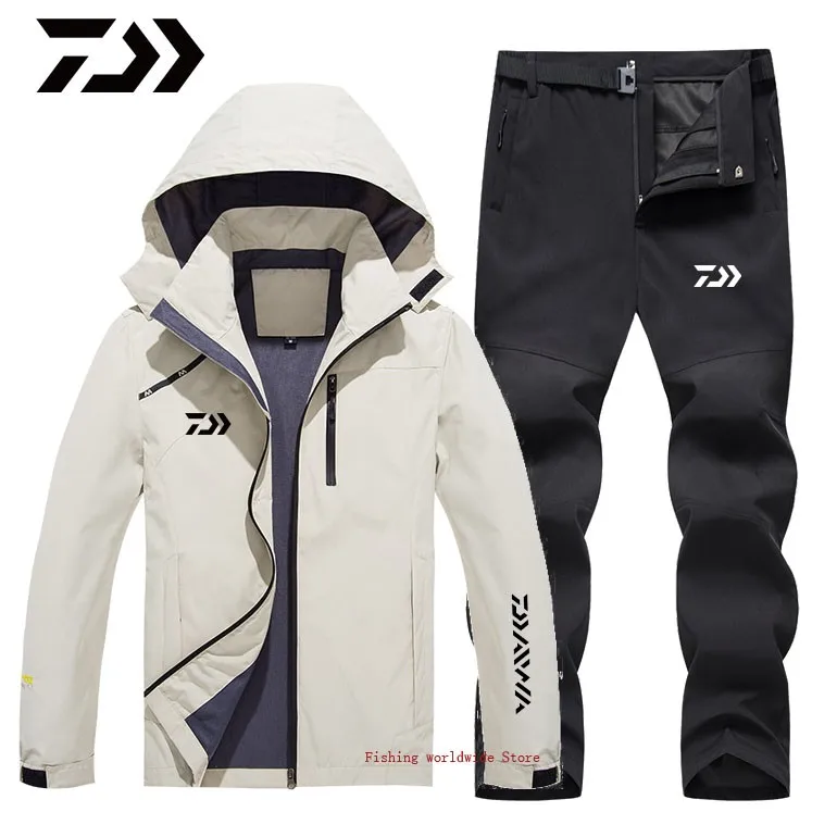 

Рыболовный костюм DAIWA, Мужская дышащая тонкая одежда для рыбалки, мужская спортивная водонепроницаемая куртка с капюшоном высокого качеств...