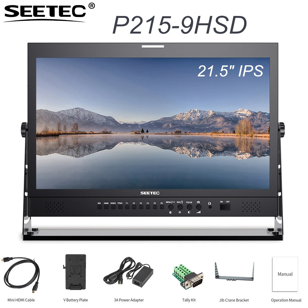 SEETEC P215 9HSD 21 5 дюймов ips 3G SDI HDMI вещательный монитор Full HD 1920x1080 настольный ЖК для