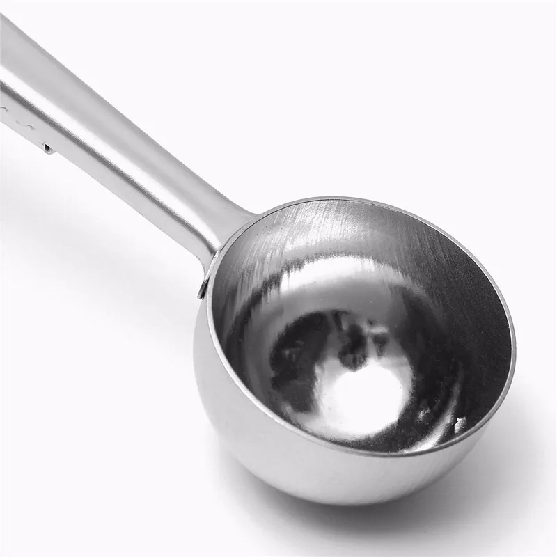 

Measuring Tools Stainless Steel Coffee Scoop with Bag Clip