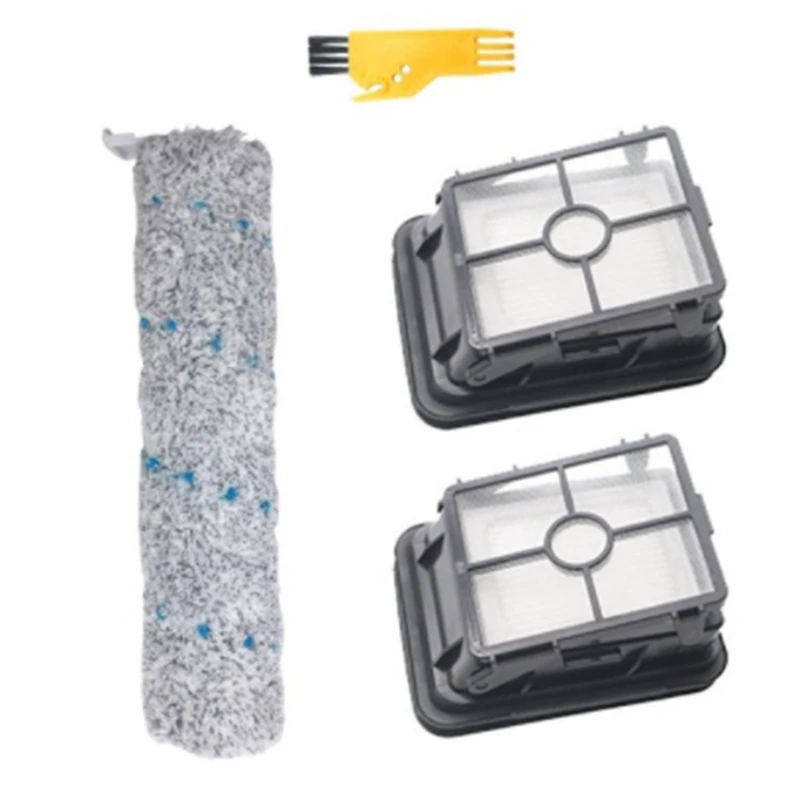 

2554A Roller Brush Filter Set for Bissell Crosswave Cordless Max Series 2553 2590 2594 2596 Wet Dry Vacuum Cleaner Parts