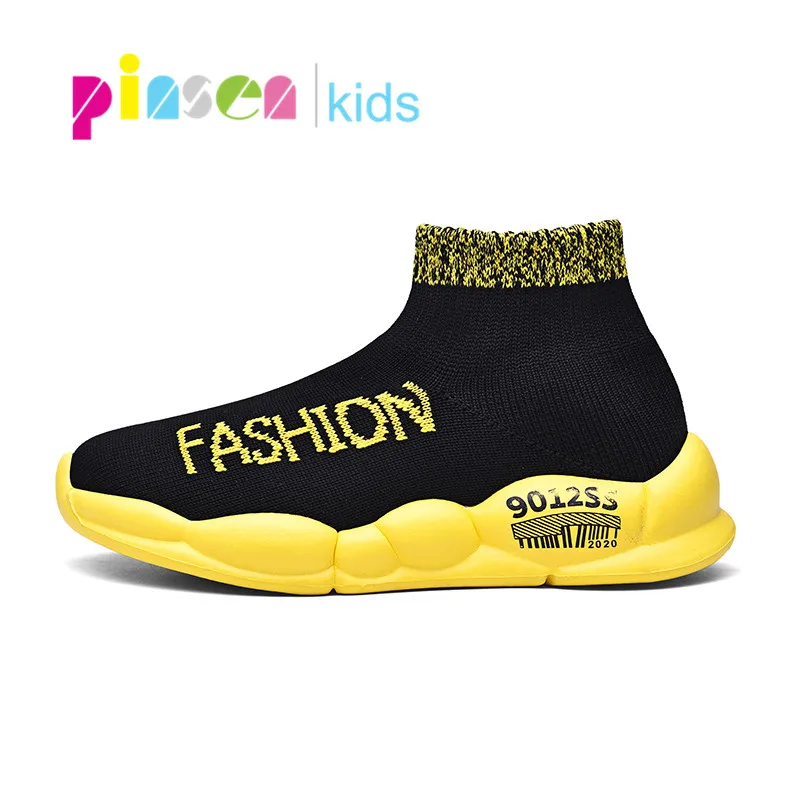 PINSEN 2020 детская обувь кроссовки для мальчиков модный светильник детские сетчатые