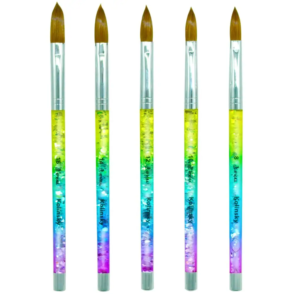 

Акриловая кисть для ногтей с жидким блеском, 100%