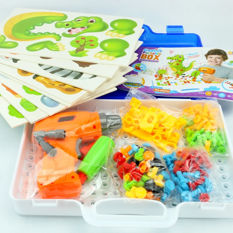 Набор детских игрушек для электрической дрели и гайки | Игрушки хобби