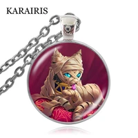 karairis personality ancient egyptian saviors goddess cats necklaces vintage mummy cat pendant collar necklace gift jewelry