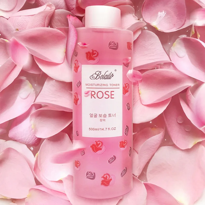 

Rose Petals Essence Water Face Toners Shrink Pores Anti-Aging Whitening Moisturizing Oil Control Skin Care Toner 500ml
