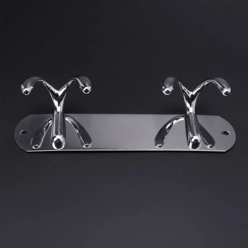 

Over The Door Home Office Bathroom Coat Towel Clothes Hat Bag Hanger Rack Stainless Steel Hook Holder 2/3/4/5 Hooks LX9C