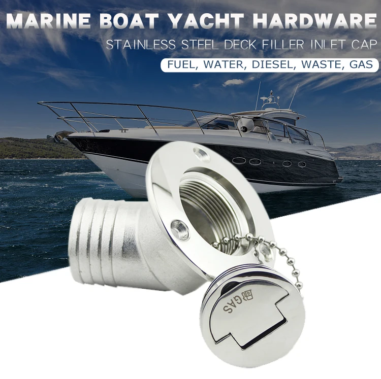 45 ° Угол оборудование для морских лодок палуба наполнитель RV Yacht 316 нержавеющая сталь топливный вода отработанного дизельного газа ключ крышка наполнитель 1-1/2, 2 дюйма
