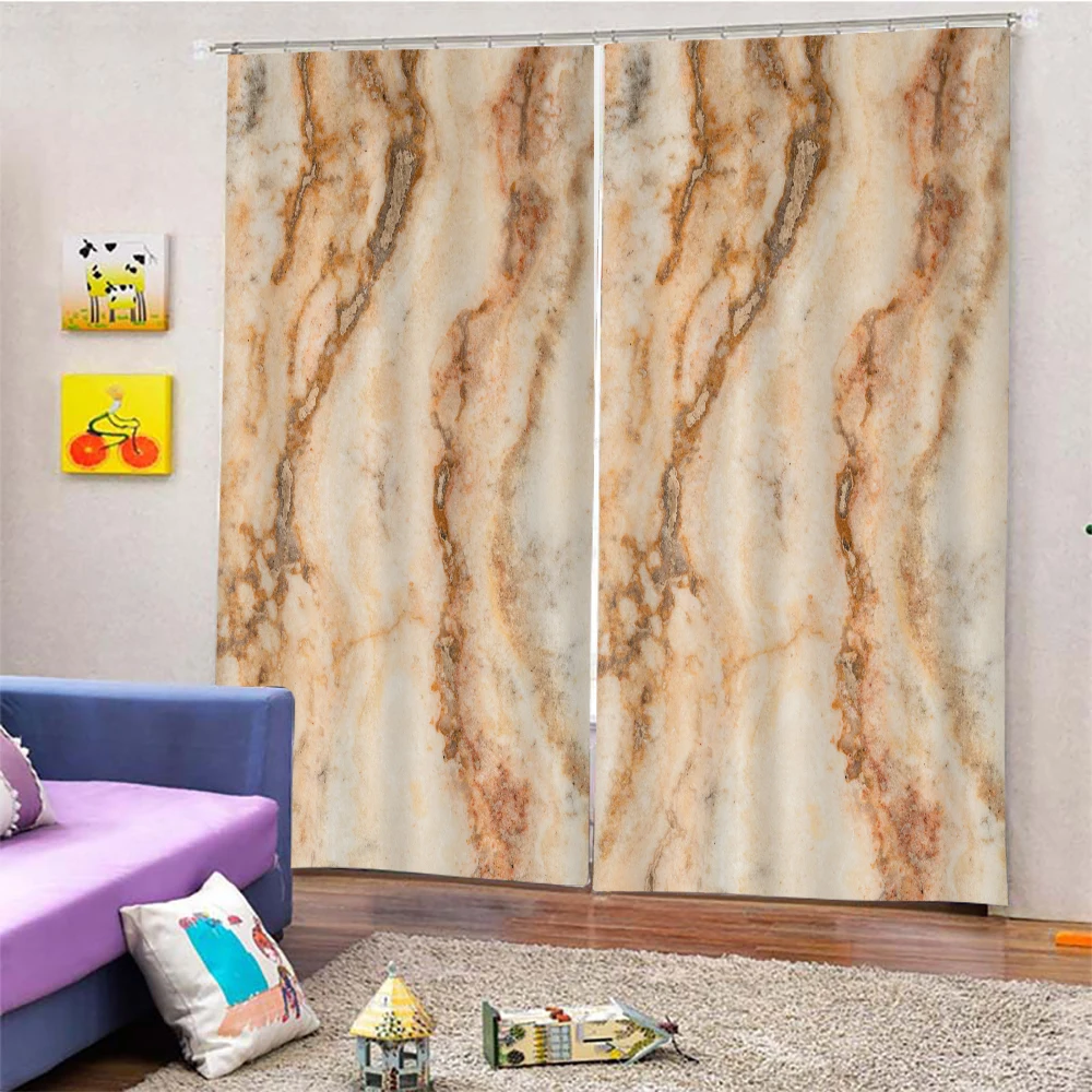 

White Marble Curtain For Kitchen Living Room Bedroom Curtains Home Decoration Window Treatments Drapes