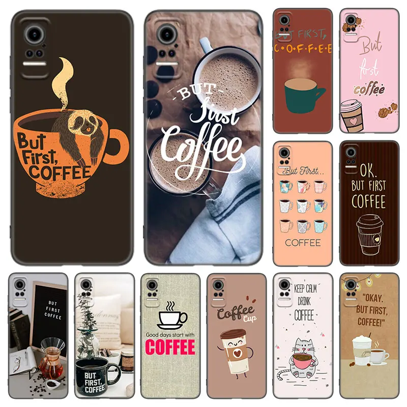 Чехол для телефона Ok But First Coffee Xiaomi Mi POCO X3 NFC GT M4 M3 11T 10T Pro A3 A2 11 Lite NE 11i F3 C31 CiVi мягкий