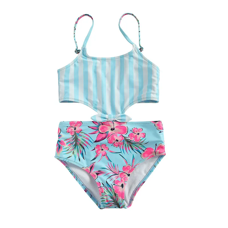 От 5 до 11 лет Детская одежда для купания девочек Детский купальник бикини в