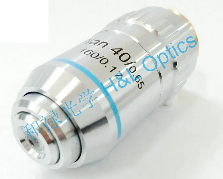 40x DIN45mm Биологический микроскоп план ахроматическая цель линзы 195 мм