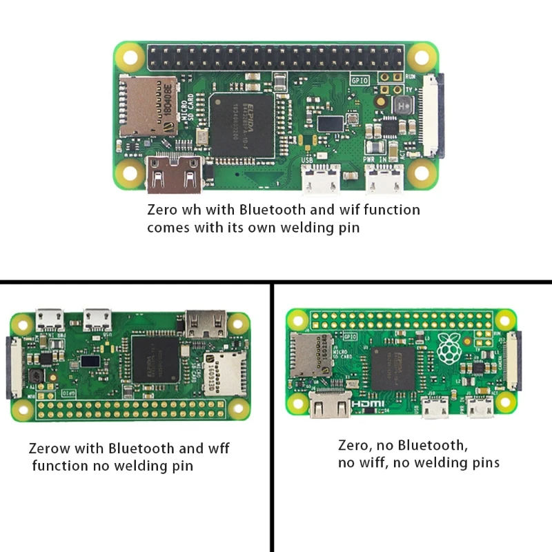 

Pi Zero W Zero Wh Board 1080P HDVideo Output MicroSD Card Power Supply 5V 160mA 87HC