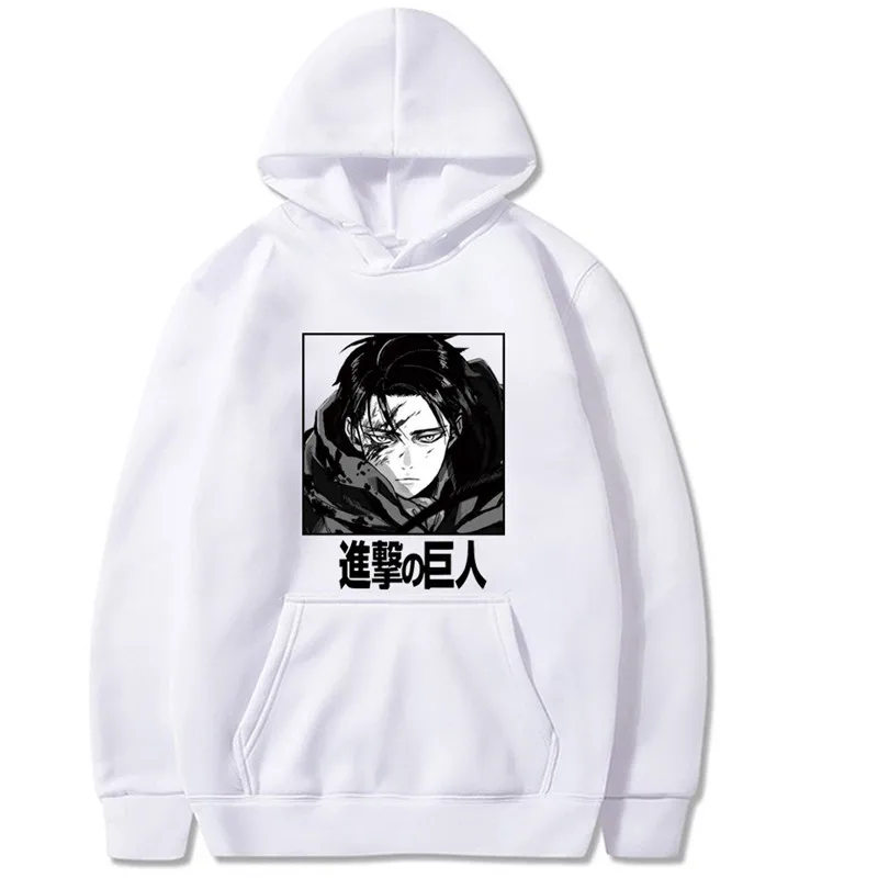 Толстовка с японским аниме принтом атака на Титанов для мужчин и женщин свитшот