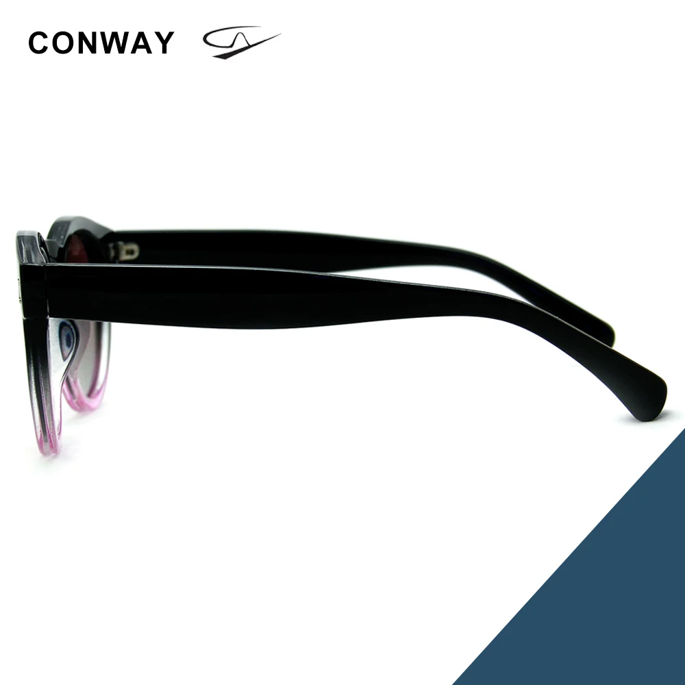 Conway, модные женские солнцезащитные очки, Круглые, Ретро стиль, паровой панк, солнцезащитные очки, круглые, поляризационные, для вождения, очки для женщин, затемненные очки