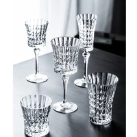 europe luxury retro carved crystal wine glass champagne glasses goblet brandy cocktail bar party hotel home drinking ware