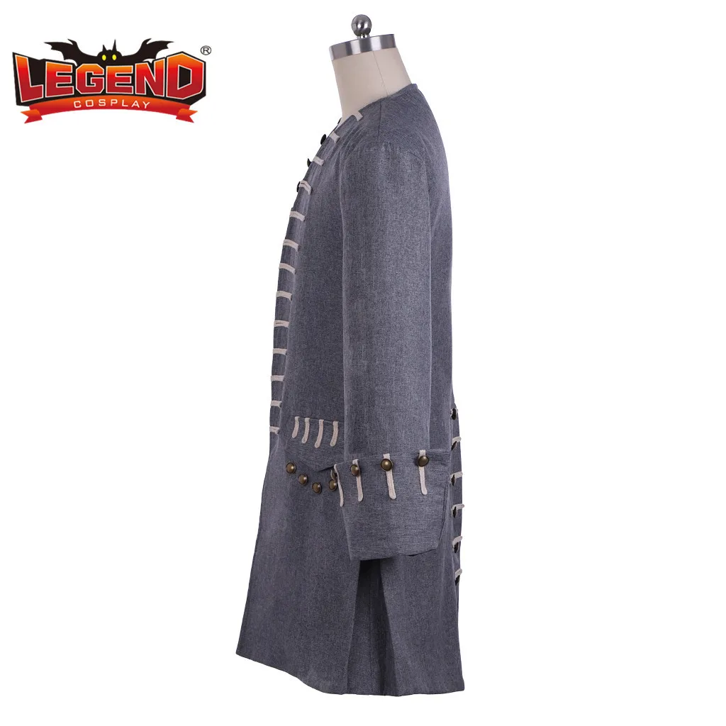 Косплей легенда капитан Джек пират косплей костюм куртка средневековый мужской