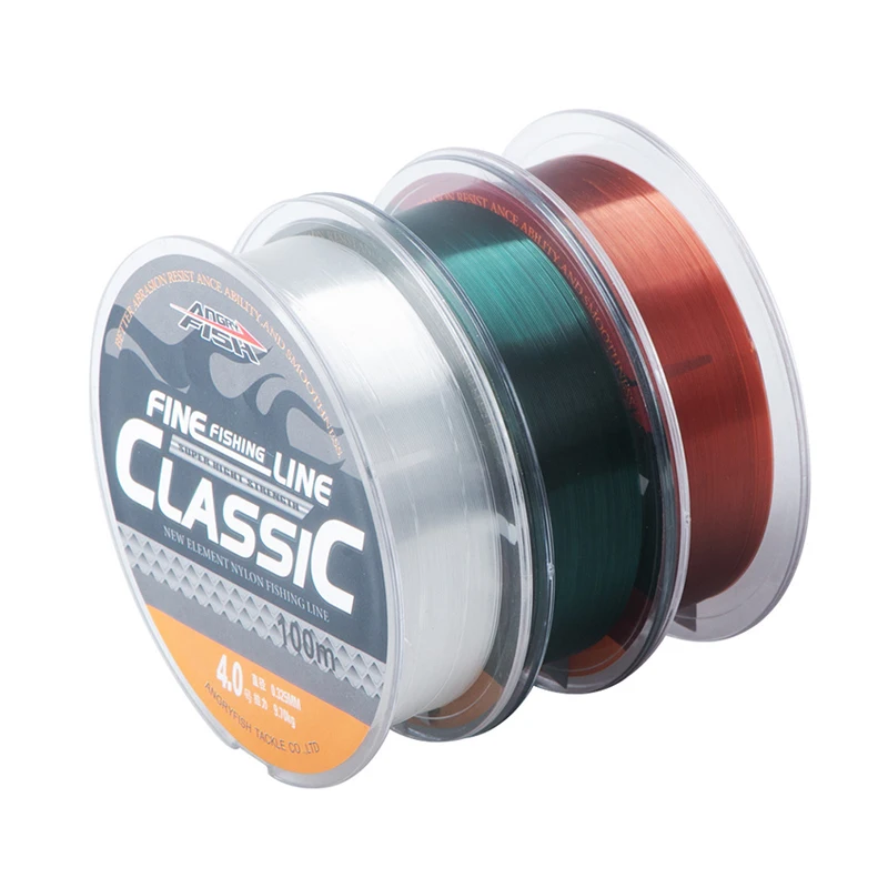 

100M Super Strong 4 Strands Fishing Line Super-strength Long-distance Cast Rock Fishing Sub Sea Pole Transparent Nylon Line