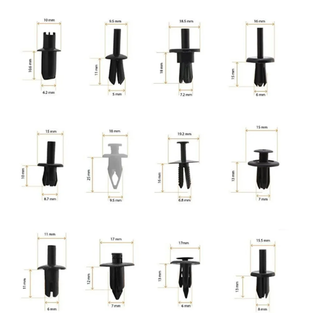 350X автомобильный фиксатор для кузова нажимная Шпилька заклепки винтовая панель