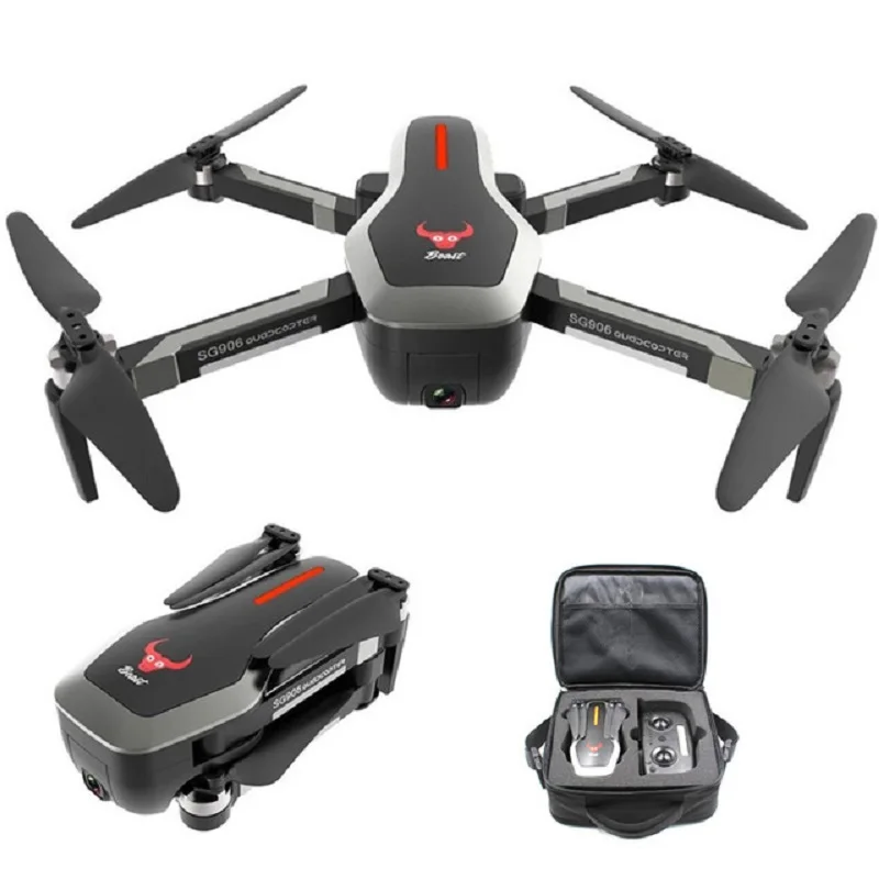 RCtown ZLRC Beast SG906 gps 5G wifi FPV с 4K Ультра прозрачной камерой бесщеточный селфи складной Радиоуправляемый Дрон Квадрокоптер RTF - Цвет: 2 battery and bag