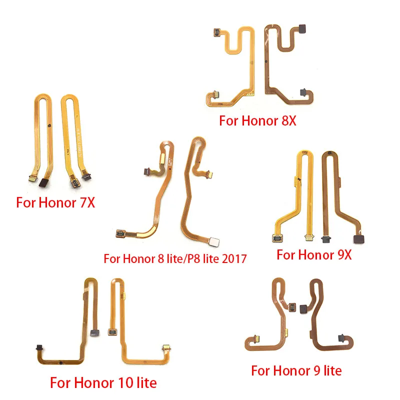 10pcs/lots，Fingerprint Sensor Scanner Touch ID Connect Motherboard home button Flex Cable For Huawei Honor 8 9 10 lite 7X 8X 9X |