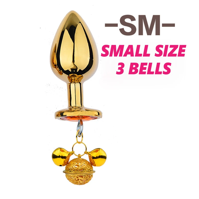 Анальная пробка из нержавеющей стали маленького размера с подвеской в виде