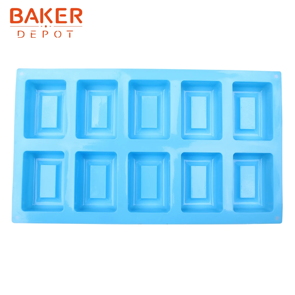 BAKER DEPOT силиконовая форма для шоколадного мыла Прямоугольная выпечки