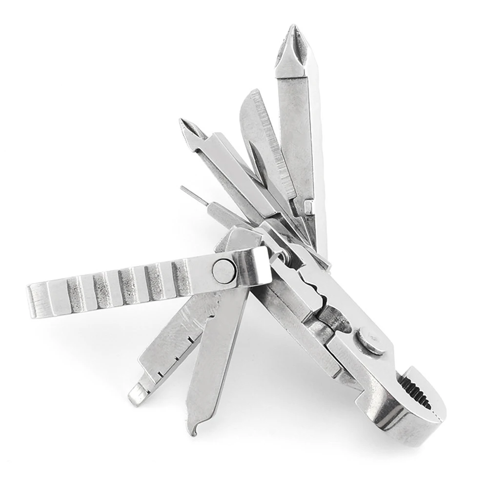 

1pcs hand tool Screwdriver Mini Portable stainless Multitool fold pocket folding knife pliers Outdoor tools