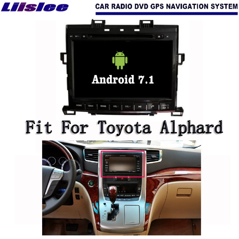 Liislee Android 7 1 2G RAM для Toyota Alphard 2007 ~ 2015 автомобильный Радио Аудио Видео Мультимедиа DVD