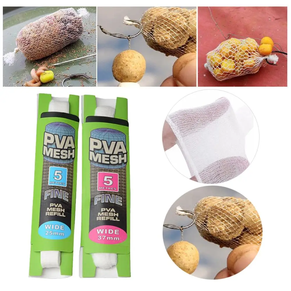 PVA водорастворимые рыболовные приманки сетчатый мешок растворимые сетки сети