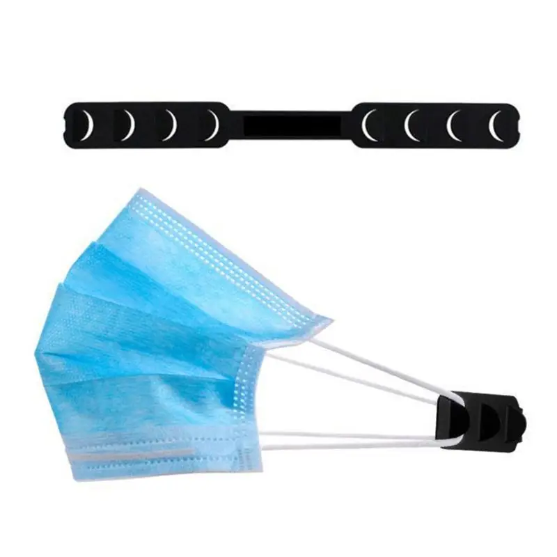 

Mask with extender retainer hook buckle to relieve earache