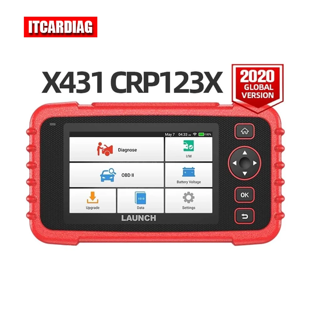 

Launch X431 CRP123X OBD2 Code Reader Creader 123X Car Scanner ENG ABS SRS Transmission Car Diagnostic Tool