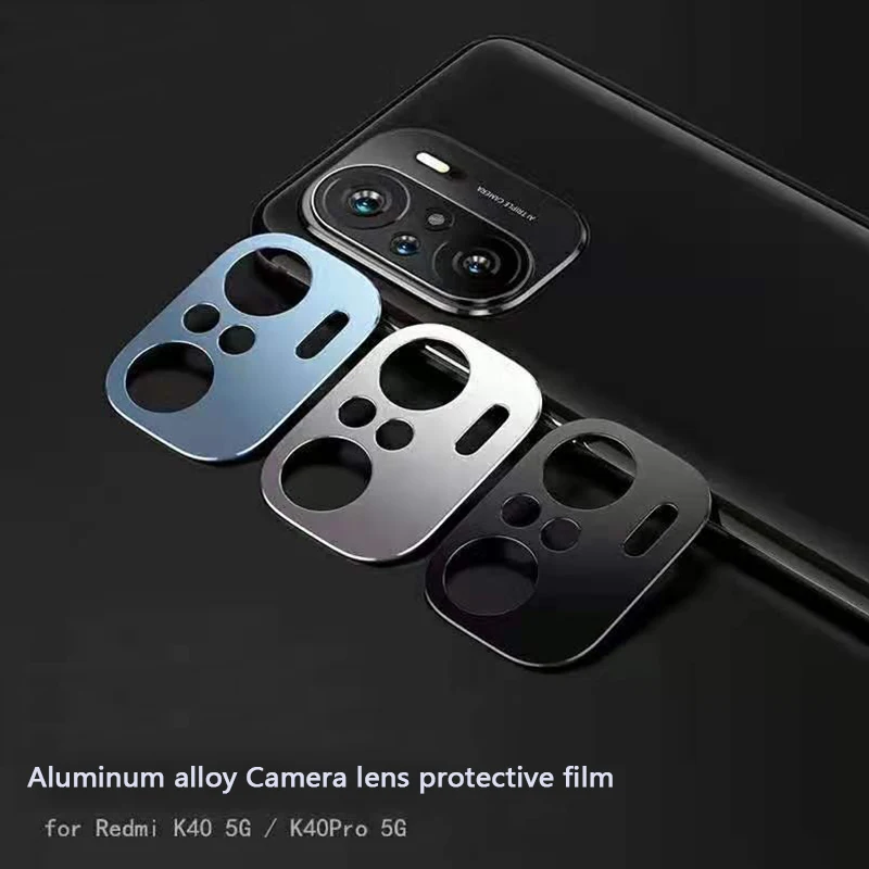

Защитная пленка из алюминиевого сплава для камеры Xiaomi Mi 11 POCO F3 Redmi K40 Pro, утолщенная Противоударная металлическая защитная крышка для объекти...