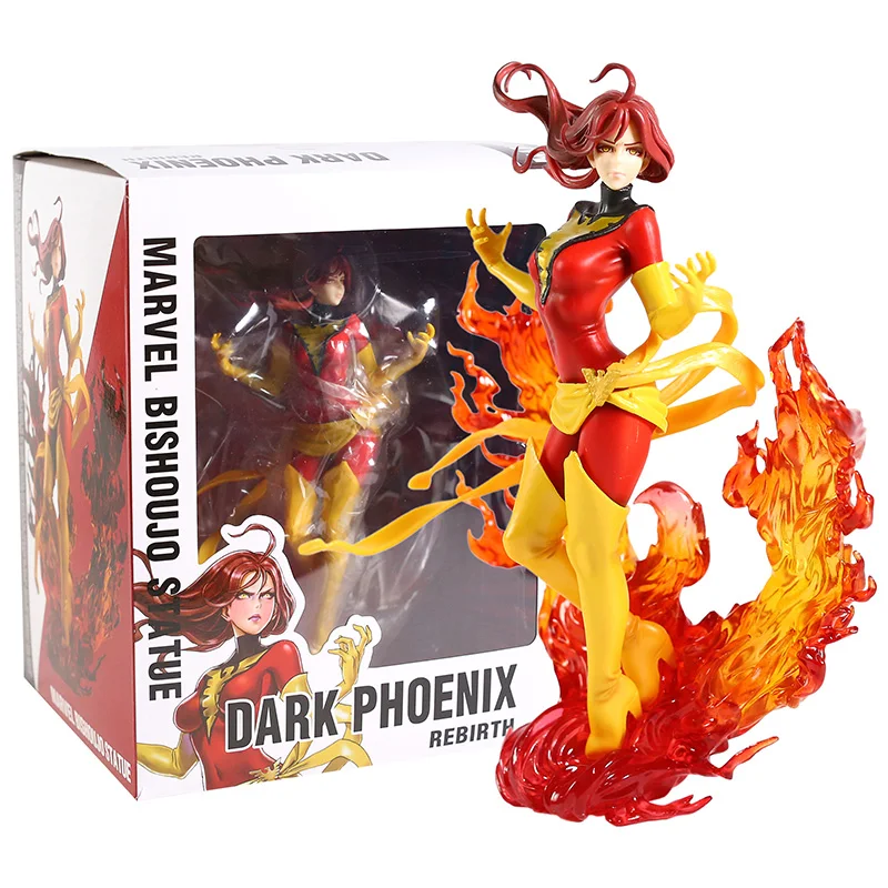 

Статуя Marvel Bishoujo X-Men джинсовый серый Темный Феникс ПВХ фигурка Коллекционная модель игрушка