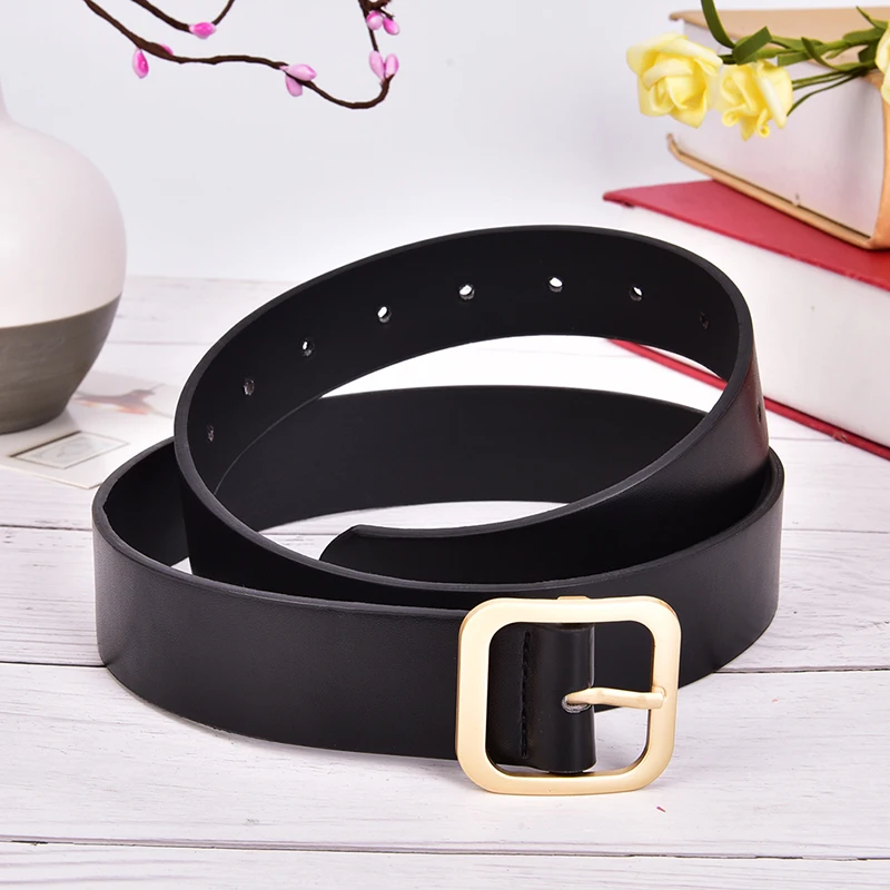 Белый круглый металлический квадратный ремень Женские поясные ремни из
