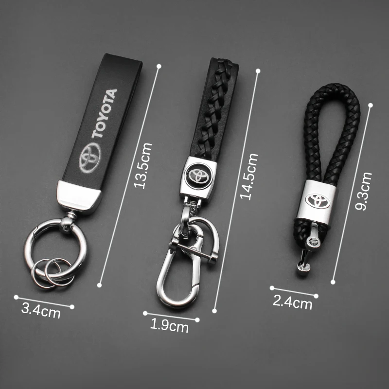 Автомобильный плетеный кожаный брелок модный металлический сплав автомобильный