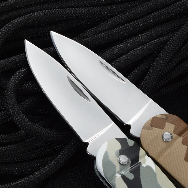 Складной нож складной уличный Армейский Камуфляж для выживания высокая