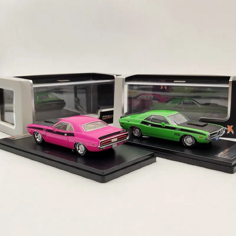 Премиум X 1:43 для Dodge Challenger T/A 1970 розовый/зеленый литье под давлением ограничено| |