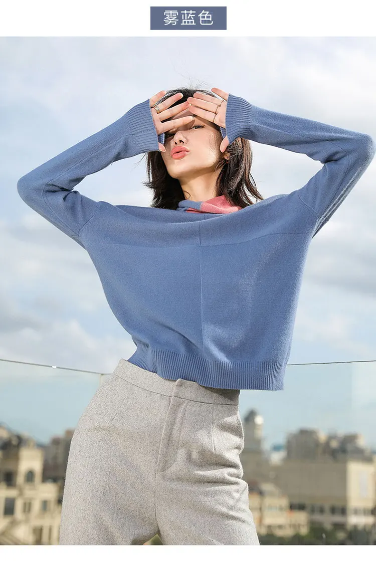 100% Pure Goat Cashmere Knitted Sweater Women High Quality Turtleneck Pullover Female Winter Fashion Clothes Girls Tops | Женская одежда